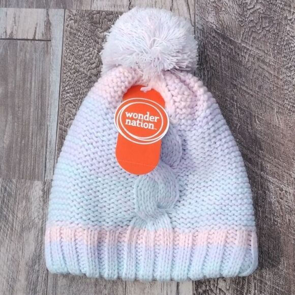 Baby Girl Warm Winter Boots & Hat With Pompom & Gloves Set Size 7 - Picture 5 of 9